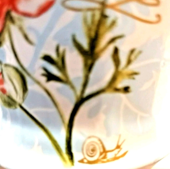 Julia Minasian DELIGHT Painted Floral Mug Coastline Imports pre-owned - Picture 8 of 10